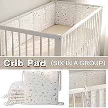 Breathable Mesh Crib Bumper Cushions Bedding Set