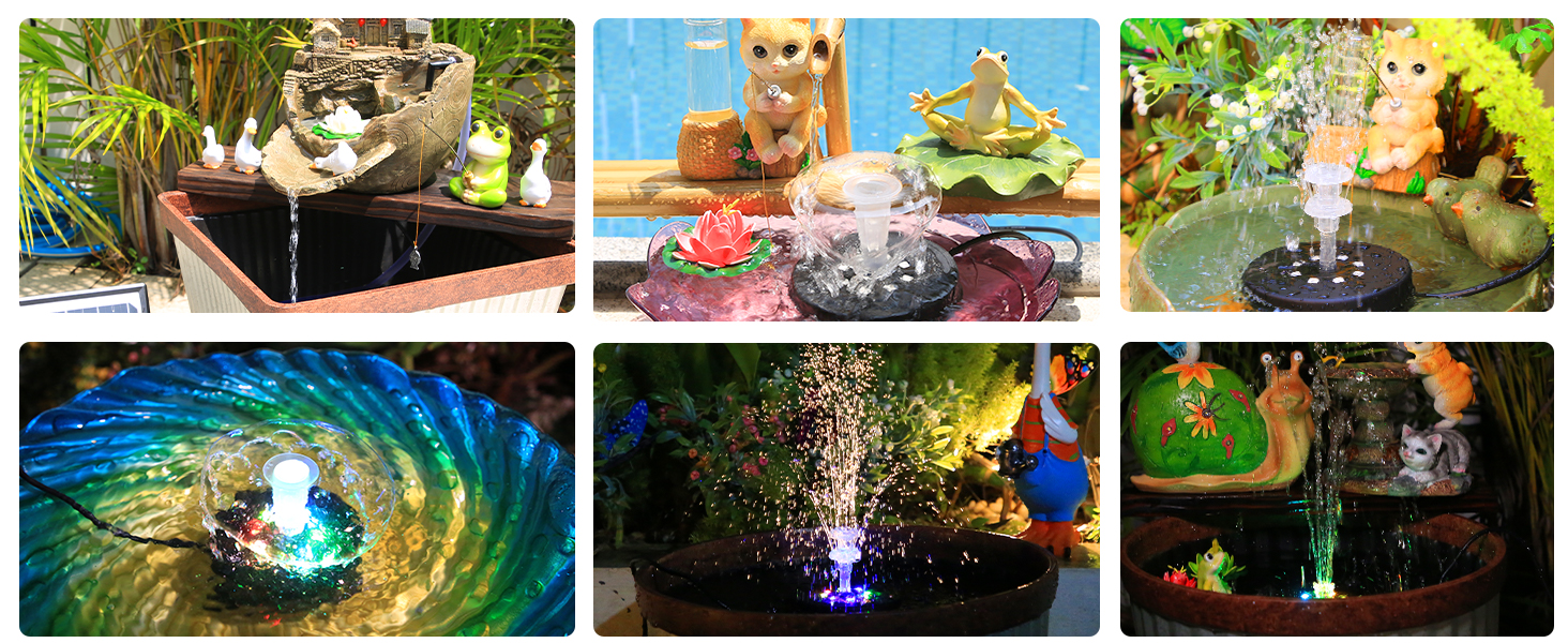 solar water fountain