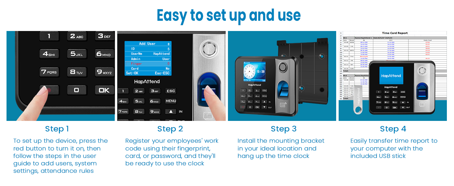 Clocking in Machine
