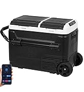 ARTETHYS Camping Fridge 60L, Car Fridge 12V Portable Freezer with APP Control Dual Zone Compresso...