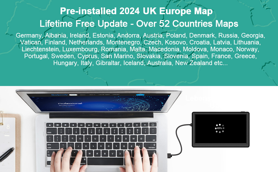 uk sat nav gps navigator navigation 2023 maps