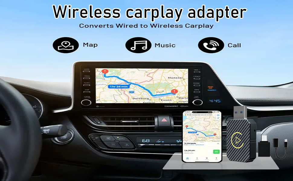 Wireless carplay adapter