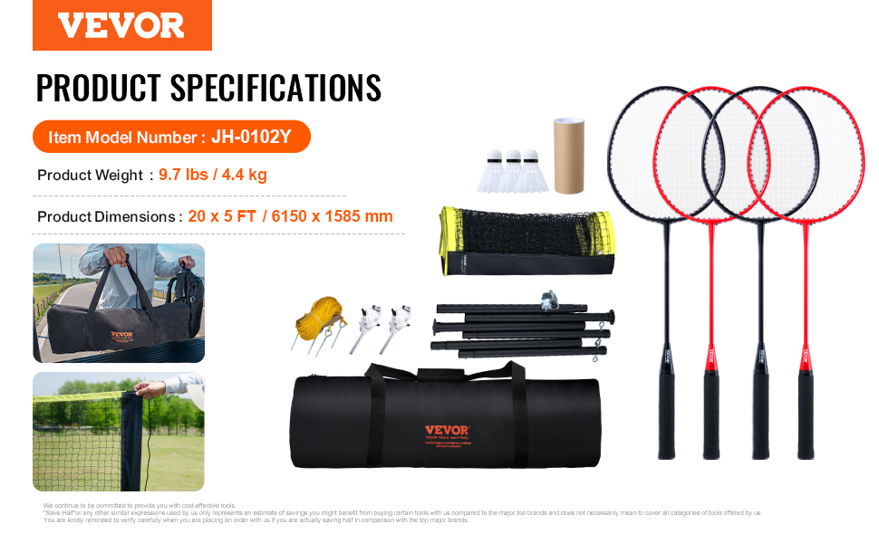 Badminton Equipment Set