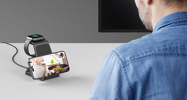 3 in 1 wireless charging station