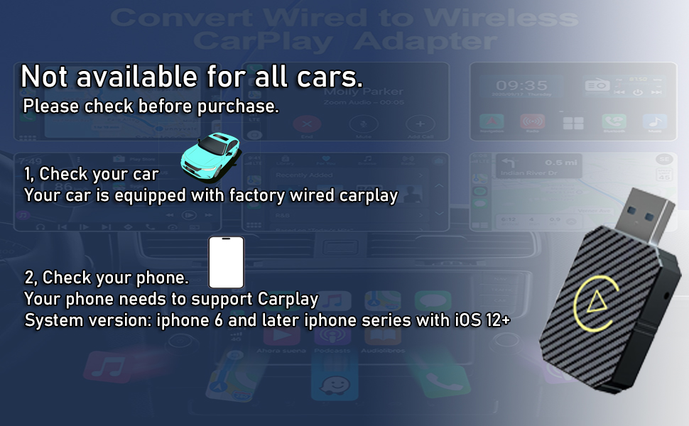 Wireless carplay adapter
