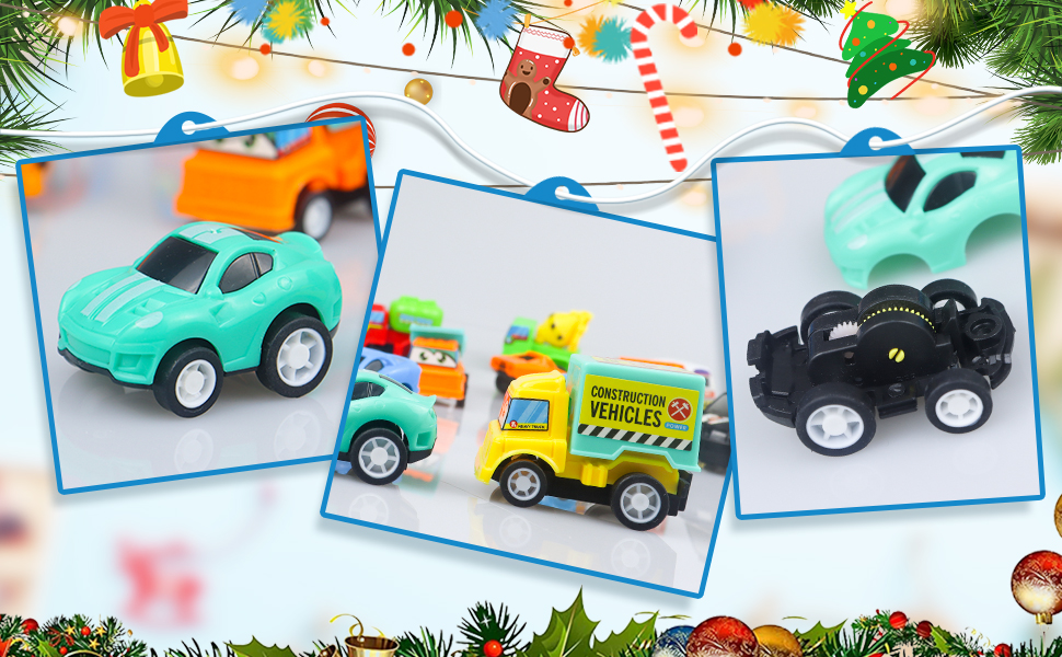 Christmas Pull Back Cars Countdown Calendar