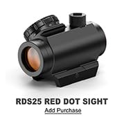Feyachi RDS-25 Red Dot Sight 4 MOA Red Dot Gun Sight Rifle Scope with 1 inch Riser Mount