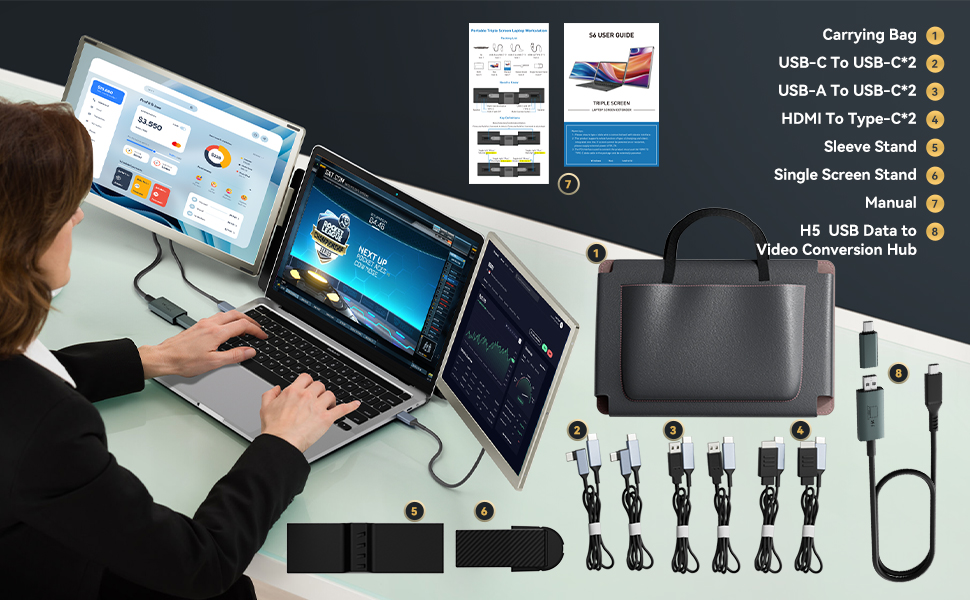 packing list- Teamgee LAPTOP SCREEN EXTENDER