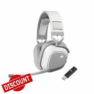 Corsair HS80 MAX Wireless Multiplatform Gaming Headset with Bluetooth – Dolby Atmos – Broadcast Quality Microphone – iCUE Compatible – PC