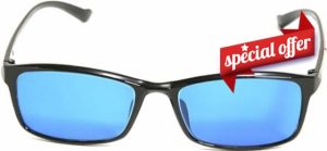 Color Blind Glasses for Red-Green/Blue-Yellow Color Vision Deficiency Indoor/Outdoor Use ~ Pick Yours (Casual TP-008 for Blue Deficiency)