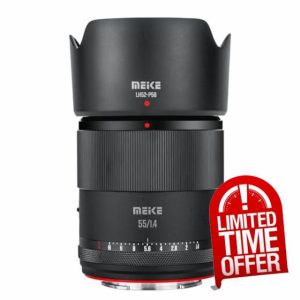 Meike 55mm F1.4 Auto Focus STM Stepping Motor APS-C Portrait Lens Compatible with Sony E Mount Cameras A6400 A5000 A5100 A6000 A6100 A6300 A6500 A6600 A6700 ZV-E10