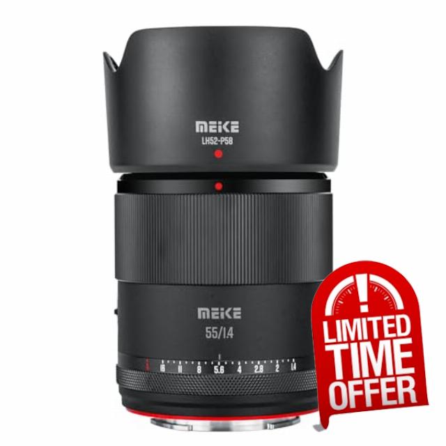 Meike 55mm F1.4 Auto Focus STM Stepping Motor APS-C Portrait Lens Compatible with Sony E Mount Cameras A6400 A5000 A5100 A6000 A6100 A6300 A6500 A6600 A6700 ZV-E10