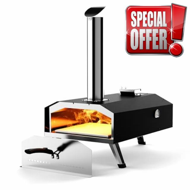 12" Wood Pellet Outdoor Pizza Oven