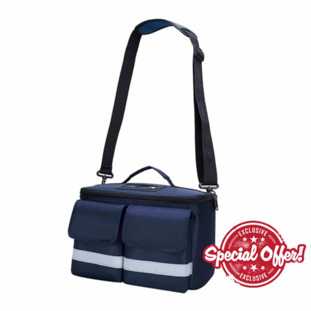 Milageto Bag Empty First Aid Bag Portable Emergency Kit Case First Responder Trauma Bag for Home Workplace Car Camping