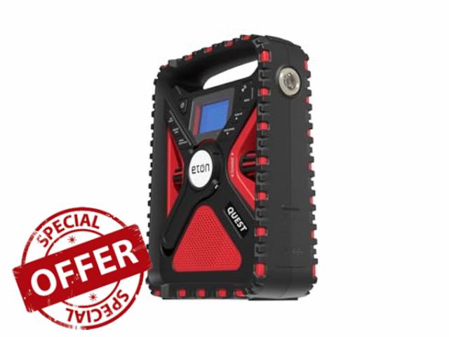 Eton Adventure Series: Quest- All-Band Emergency Radio with Bluetooth