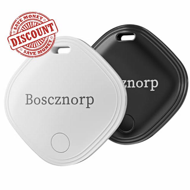 Boscznorp Air Tracker Tag 2 pcs with Apple Find My (iOS Only) Super Lightweight Item Finders for Keys