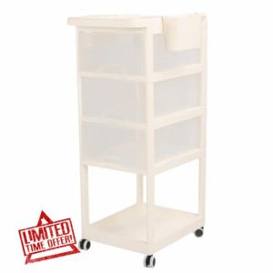 Baby Diaper Caddy Rolling Cart Baby Diaper Cart with Wheels Reinforced Handle Rolling Utility Cart Nursery Storage Organizer Diaper Caddy