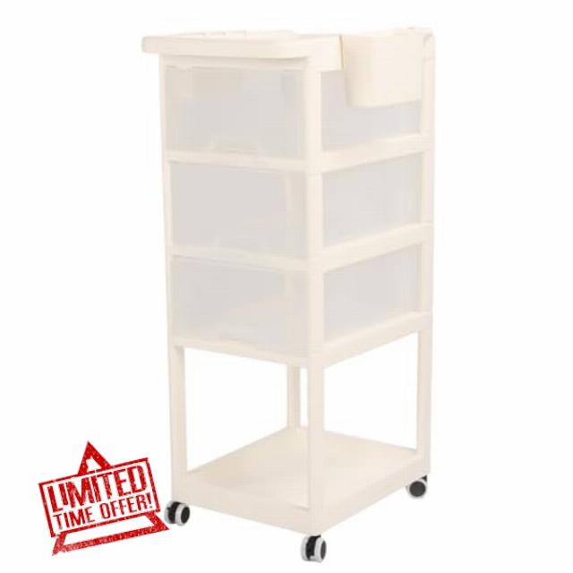 Baby Diaper Caddy Rolling Cart Baby Diaper Cart with Wheels Reinforced Handle Rolling Utility Cart Nursery Storage Organizer Diaper Caddy