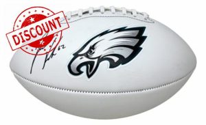 Jason Kelce Signed Philadelphia Logo Football PSA ITP Hologram