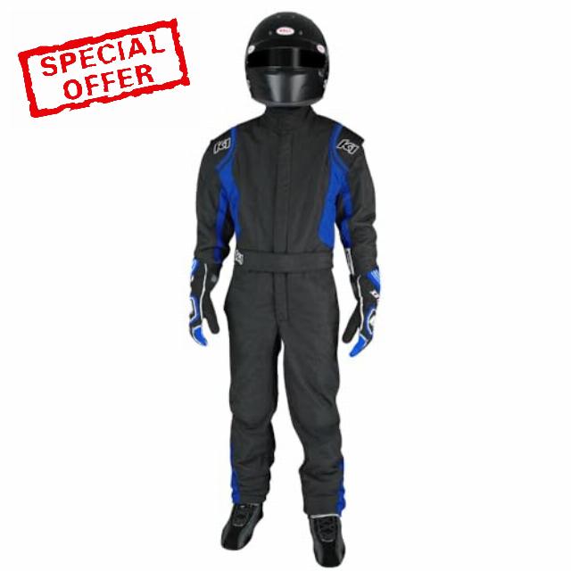 K1 Precision II Youth Nomex® Fire Suit - SFI 3.2A/5 - Black
