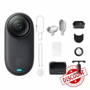 Insta360 GO 3S - 128 GB Action Bundle Black 4K Tiny Portable Vlogging Camera