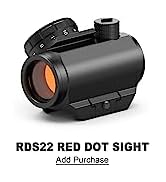 Feyachi RDS-25 Red Dot Sight 4 MOA Red Dot Gun Sight Rifle Scope with 1 inch Riser Mount