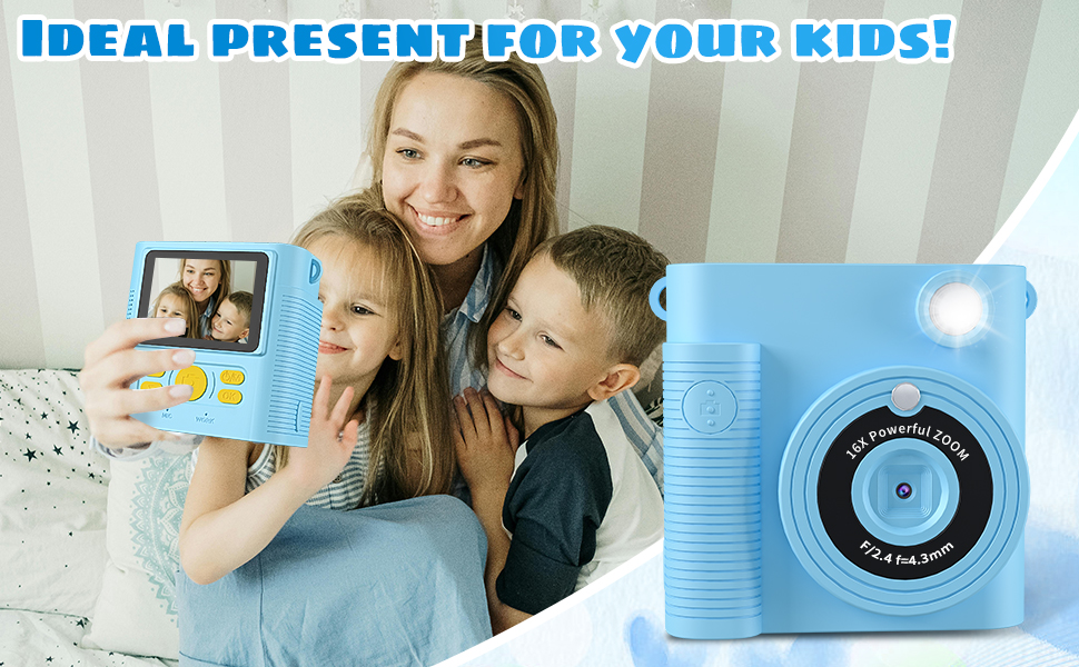 Kids camera instant print; kids camera; instant print camera; large capacity of camera