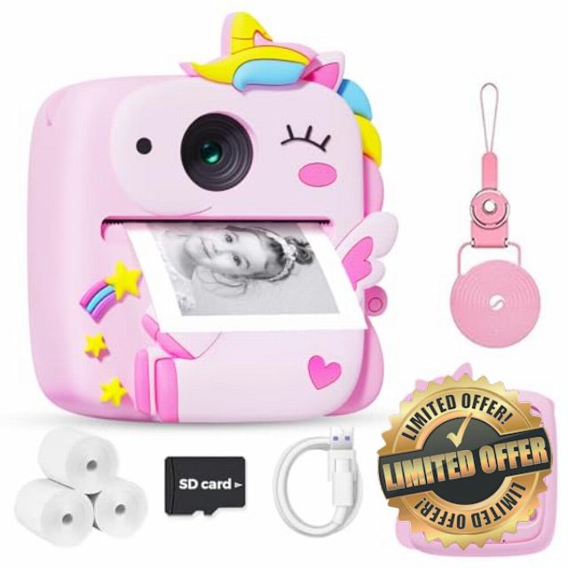 Kids Camera Instant Print for Boys Girls