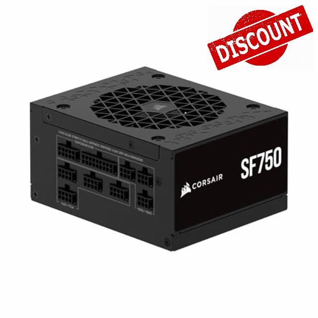 CORSAIR SF750 (2024) Fully Modular Low Noise 80 PLUS Platinum ATX Power Supply – ATX 3.1 Compliant – PCIe 5.1 Ready – SFX-to-ATX Bracket Included – Black