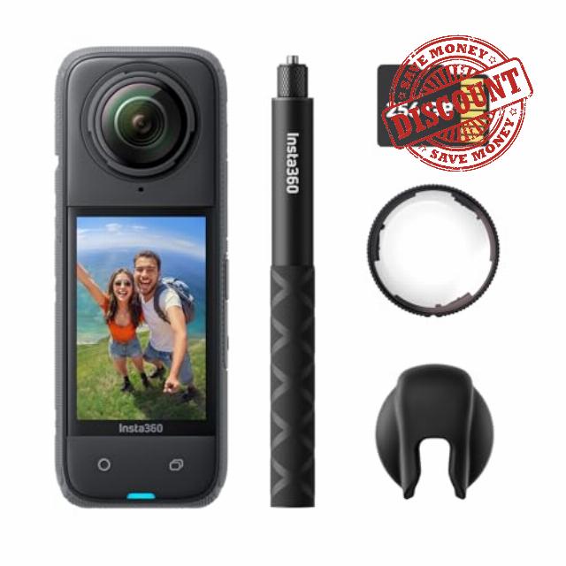 Insta360 X4 Premium Lens Guards Bundle - 8K Waterproof 360 Action Camera