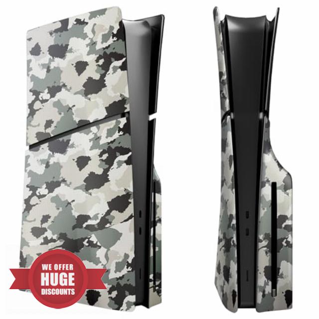 Wedorat FacePlates for PS5 Slim Disc Edition Cover Plate for PS5 Slim Premium ABS Replacement Plates Anti-Scratch Dustproof Protective Shell Case for Playstation 5 Slim Accessories Camouflage