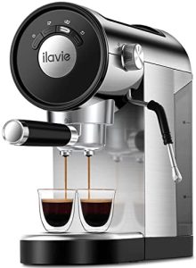 20Bar Espresso Coffee Machine with 30 oz Removable Tank for Cappuccino