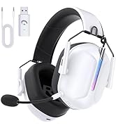 Gvyugke Gaming headset, 2.4GHz Wireless Gaming Headphone for PS4, PS5, PC, Mac, 5.2 Bluetooth Hea...