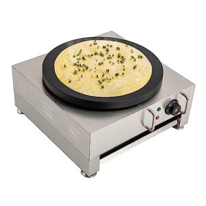 15" Stainless Steel Non-Stick Pancake Making Machine with 6 Setting Temperature Control