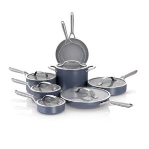 Non-Stick Pots & Pans Set with Glass Lids
