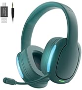 YOTMS Wireless Gaming Headset for PS4 PS5 PC Switch, Wireless 2.4GHz Gaming Headphones with Detac...