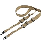 Feyachi L46 Two Points Rifle Sling with Large Metal Hook Adjustable Length Gun Sling