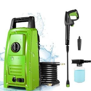 Small Potable Power washer with 33FT Upgraded Extension Pressure Hose