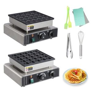 25 Hole/25 Heart Stainless Steel Electric Muffin Maker with 50-300°C Temperature and Time Control