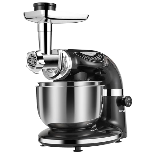 8.5QT+ 6QT Two Stainless Steel Bowls Electric Food Mixer