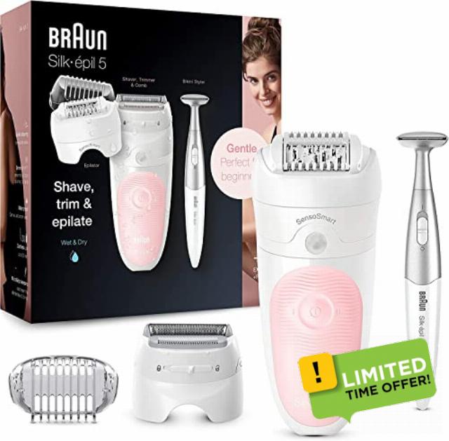Braun Silk-épil 5 Epilator for Women For Hair Removal