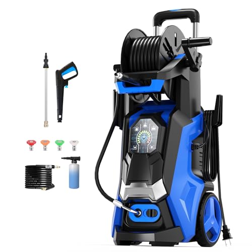4 Nozzles and 500ml Foam Cannon Power Washer Cleaning for Patio 5000 PSI
