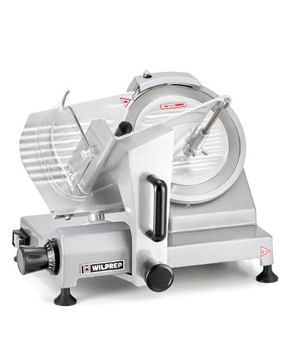 150W Electric Food Slicer with 10" Stainless Steel Blade & 0.008-0.5" Adjustable Thickness