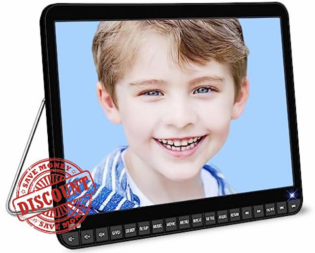 16.9" Car DVD Player with Headrest Mount