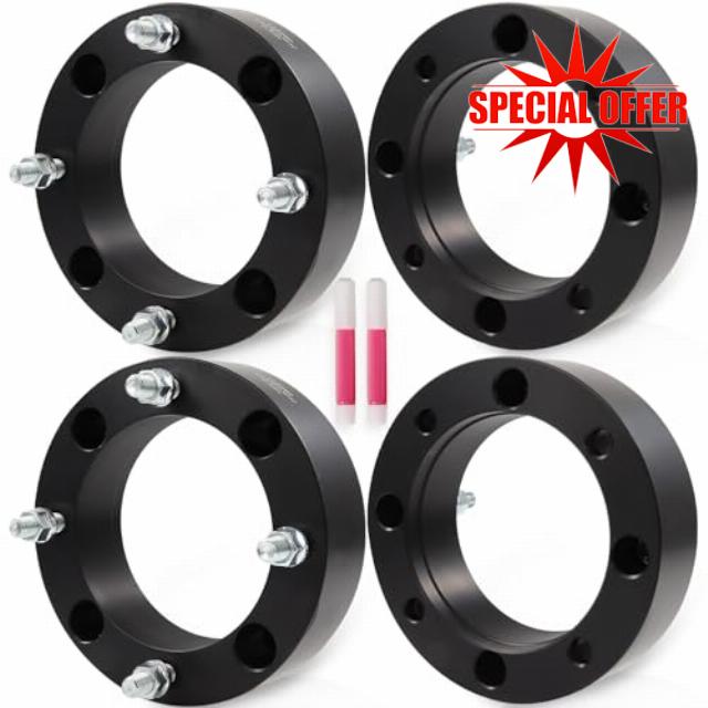 ECCPP 4PCS 2" Wheel Spacer 4x156 4 Lug 131mm CB 12x1.5 Studs Compatible with 2009-2013 for Polaris Ranger RZR 800 S 2007-2013 for Polaris Sportsman 800 EFI 2004-2010 for Yamaha YFM350 Raptor