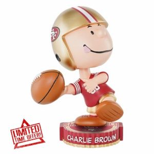 Charlie Brown San Francisco 49ers Peanuts Bighead Bobblehead NFL Football