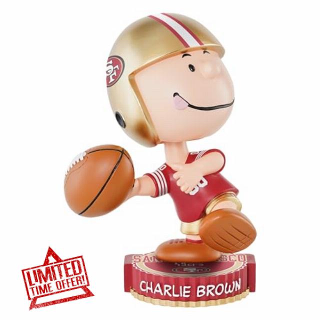 Charlie Brown San Francisco 49ers Peanuts Bighead Bobblehead NFL Football