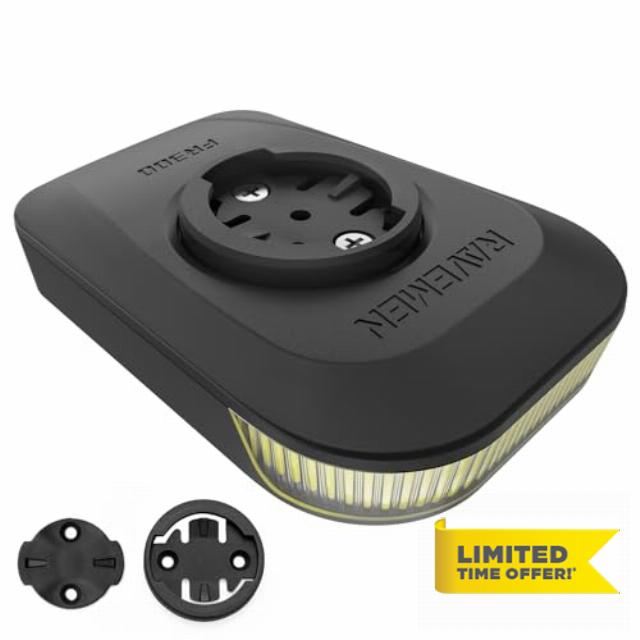 RAVEMEN FR300 300 Lumen Daylight Cycling Headlight Compatible with Garmin/Wahoo Cycling Computer