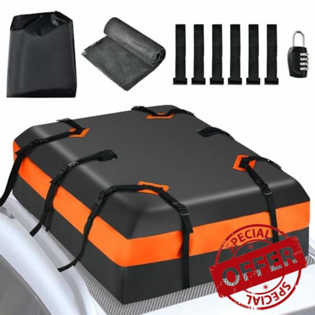 HOMFME 15 Cubic Feet Car Roof Bag