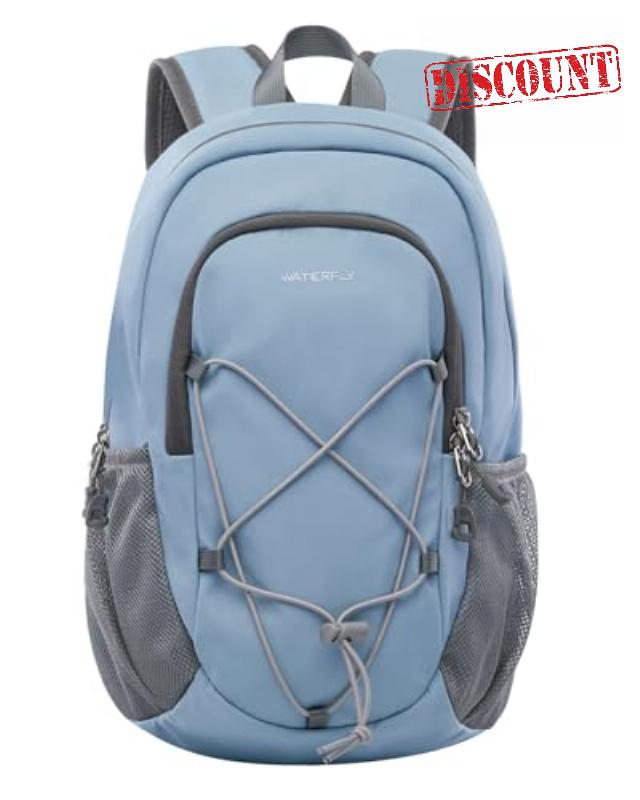 Waterfly Small Hiking Backpack 12L: Mini Lightweight Sport Rucksack with Chest Strap Daypack Compact Day Bag for Outdoor Travel Walking Camping Cycling Climbing Women Men Teenagers Boys Girls